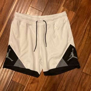 Jordan White and Black Athletic Shorts